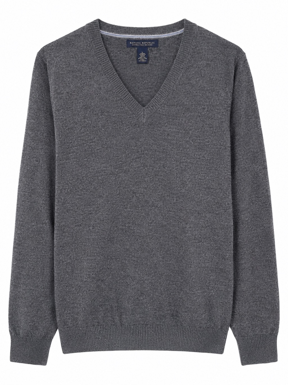 Banana Republic Men’s Charcoal V-Neck Sweater